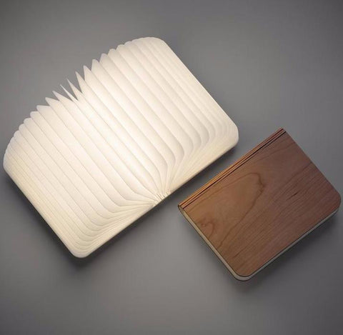 Fordable Wooden Book Lamp Night