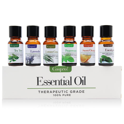 100% PURE & NATURAL ESSENTIAL OILS 6 in 1 Gift Kit